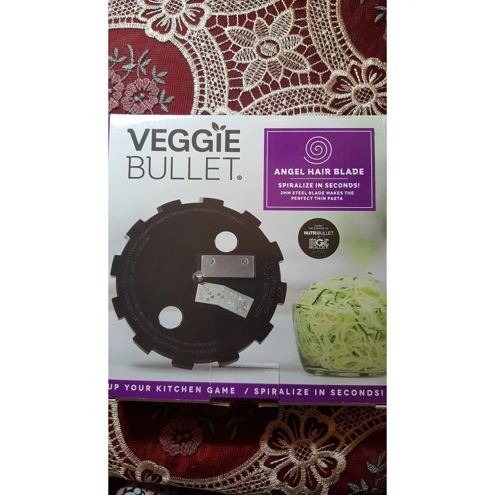 VEGGIE ‎ BULLET  Angel Hair blade Spiralize in seconds !